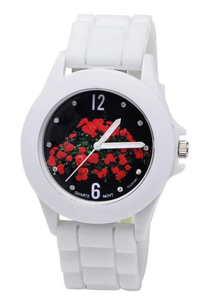 Norate Galaxy Silicone Wrist Watch White