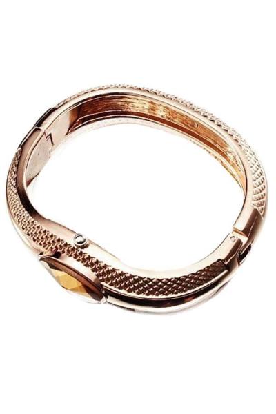 Norate Golden Bracelet Bangle Crystal Wrist Watch