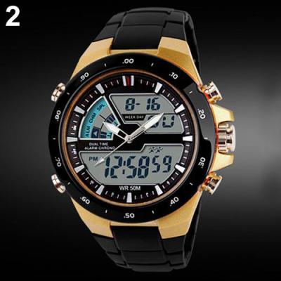 Norate Jam Tangan Pria - Waterproof Sport Digital Wrist Watch Golden