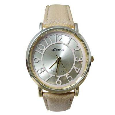 Norate Jam Tangan Wanita - Geneva Arabic Numerals Hollow Dial Khaki