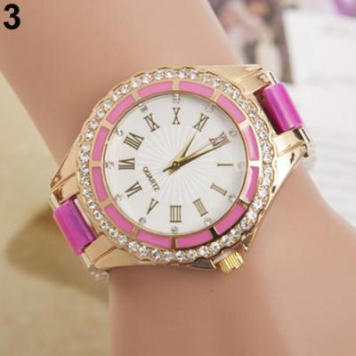 Norate Jam Tangan Wanita - Roman Numerals Rose-Red