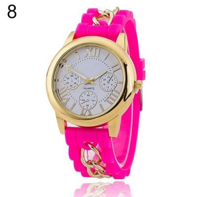 Norate Women Roman Numerals Analog Quartz Wrist Watch Rose-Red