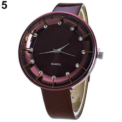 Norate Women's Rhinestone Analog Quartz Wrist Watch Brown