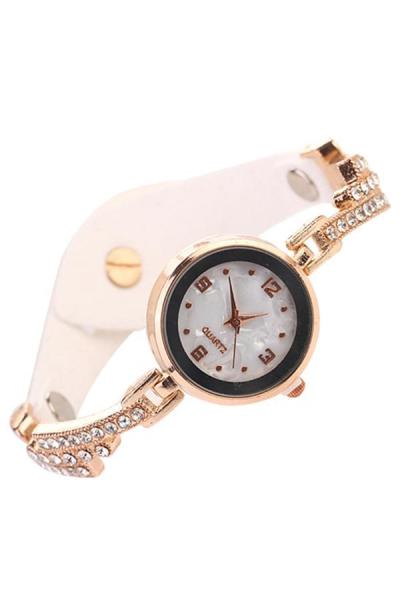 Norate Women's White Metal Strap Watch