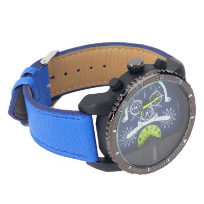 OBN Jubaoli 1088 Green second needles watches black shell-Blue