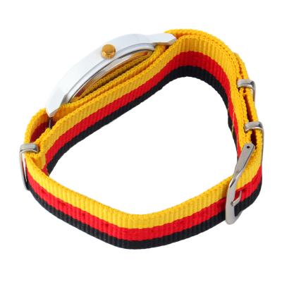 OBN Jubaoli 440 yellow red and black cloth with white shell flour watch-Multi Colour