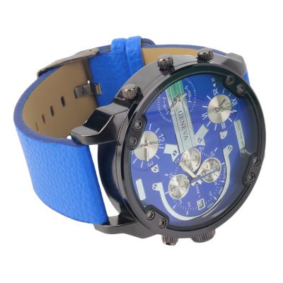 OBN Jubaoli 448 Blue black shell blue face watch-Blue