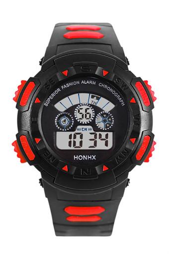 OEM Men boy Multi Function Sports Watch LED Analog Digital Waterproof Red Jam Tangan  