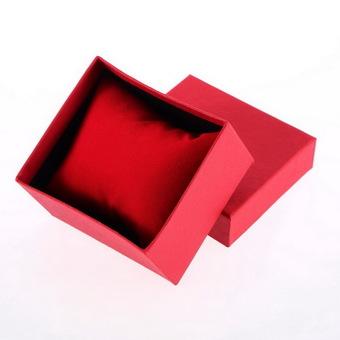 OH Present Gift Boxes Case For Bangle Jewelry Ring Earrings Wrist Watch Box Red  