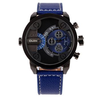 OULM Men's Waterproof Military Quartz Wrist Watch (Blue)- Intl  