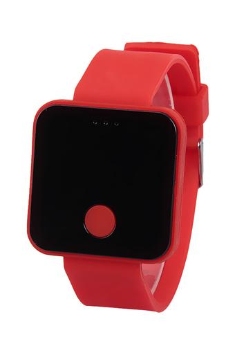 Olen Home Button Electronics Sport Digital LED Wrist Watches (red)  