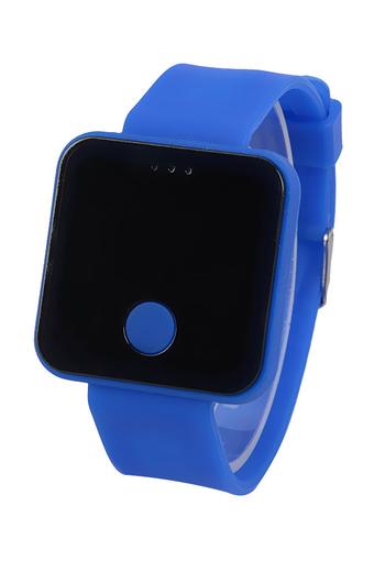 Olen Home Button Electronics Sport Digital LED Wrist Watches (blue)  