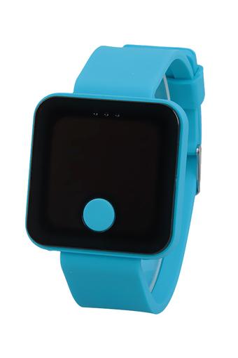 Olen Home Button Electronics Sport Digital LED Wrist Watches (Sky blue)  