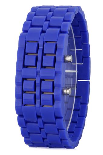 Olen Plastic Samurai Red LED Digital Wrist Watch (Royalblue)  