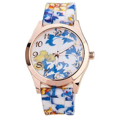 Ormano Elsa Flower Watch Jam Tangan Wanita - Biru