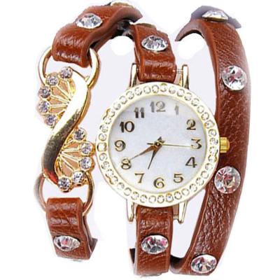 Ormano Felice Rhinestone Watch Jam Tangan Wanita - Coklat