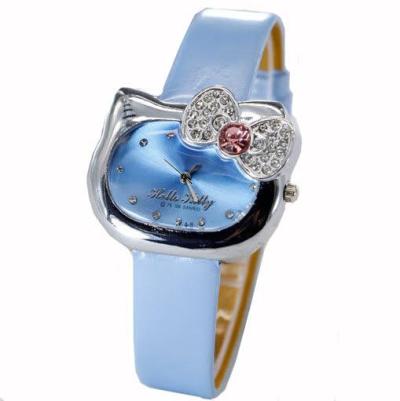 Ormano Hello Kitty Cute Watch Jam Tangan Wanita - Biru