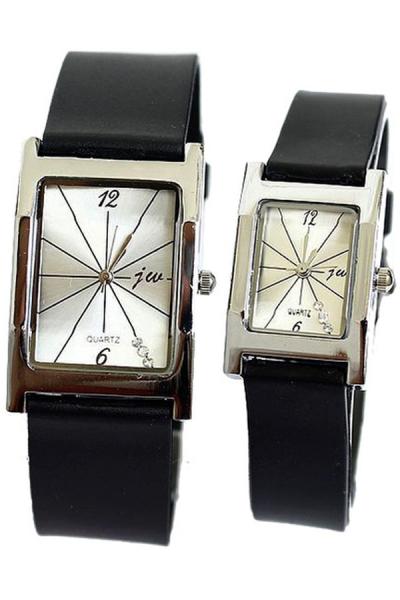 Ormano JW Lorena Square Simple Watch Jam Tangan Couple - Hitam