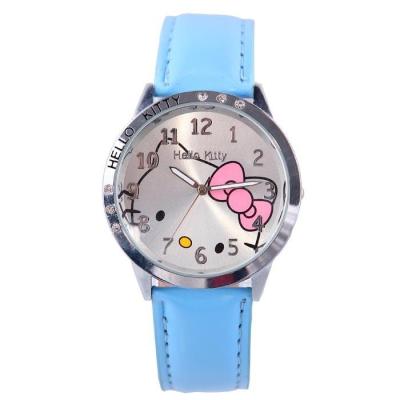 Ormano - Jam Tangan Anak - Biru - Leather Strap - Fun Hello Kitty Girl Watch