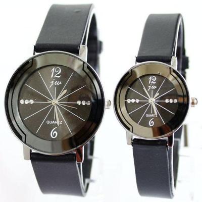 Ormano - Jam Tangan Couple - Hitam - Strap Karet - Lorena Simple Watch