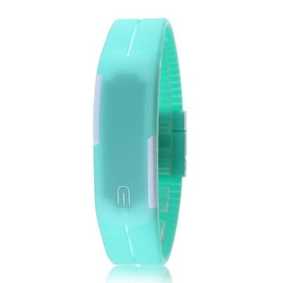 Ormano - Jam Tangan LED Sport Minimalis - Hijau Tosca - Karet