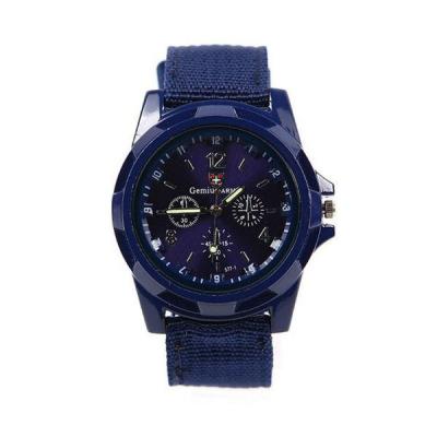 Ormano - Jam Tangan Pria - Biru - Kanvas Strap - G-Army Sport Analog Watch