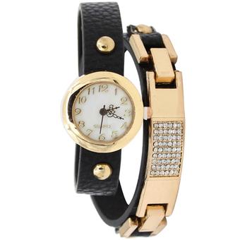 Ormano - Jam Tangan Wanita - Hitam - Strap Leather - Claudy Elegant Watch  