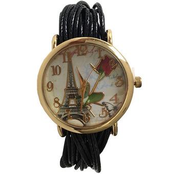 Ormano - Jam Tangan Wanita - Hitam - Strap Leather - Felita Paris Vintage Watch  