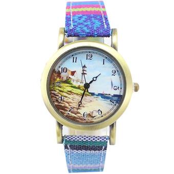 Ormano - Jam Tangan Wanita - Multicolor - Kanvas - Sea Expression Watch  