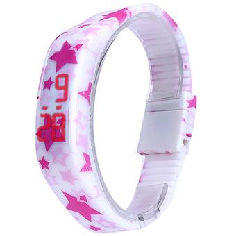 Ormano - Jam Tangan Wanita - Multicolor - Strap Rubber - LED Ladies Stars Watch  