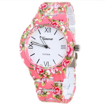 Ormano - Jam Tangan Wanita - Pink - Strap Mika - Aniela Flower Watch  