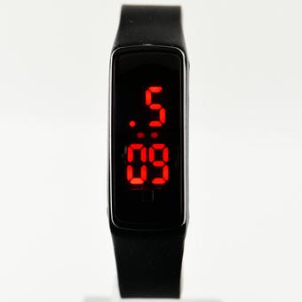 PA-HY LED Fashion Sports Personality Silicone Strap Watches Black 802111 (Free Shipping) - Intl  