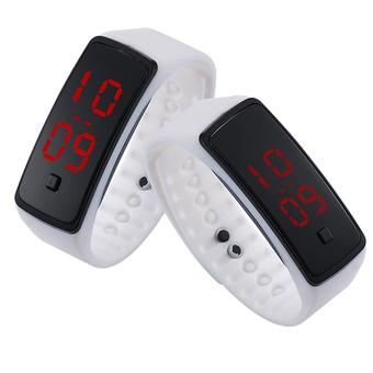 PA-HY LED Fashion Sports Personality Silicone Strap Watches White 802111 (Free Shipping)  