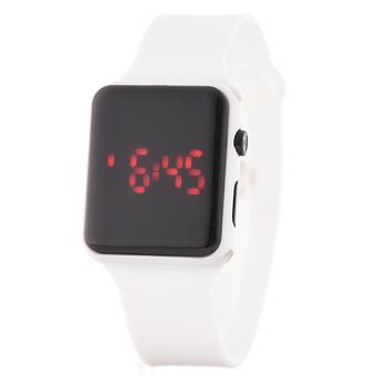 PA-HY LED Fashion Sports Personality Silicone Strap Watches White 802112 (Free Shipping) - Intl  