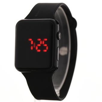 PA-HY LED Fashion Sports Personality Silicone Strap Watches Black 802112 (Free Shipping) - Intl  