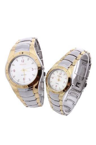 Pair Couple Lover Wristwatch Wrist Watch Alloy Band Arabic Numerals Fashion  