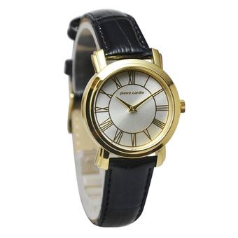 Pierre Cardin Jam Tangan Wanita Hitam Leather Strap PC106612F02  