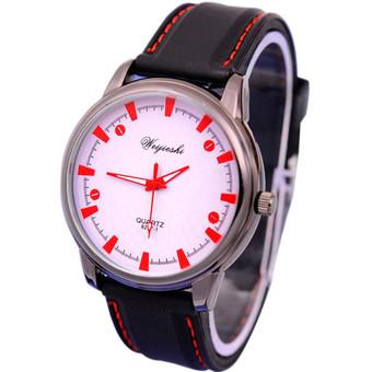 Popular Cool Vogue Men Women Unisex Silicone Strap Wrist Sport Watch Red (Intl)  