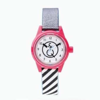 Q&Q Analog Jam Tangan Wanita - Merah - Strap Resin - RP01J002Y  