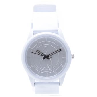 Q&Q - Jam Tangan Analog Unisex - Rubber Putih - Dial Putih - Bezel Putih QQX 1022  