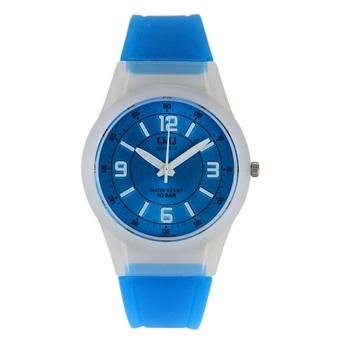 Q&Q Jam Tangan Unisex - Biru - Tali Karet - Colourful Watch  