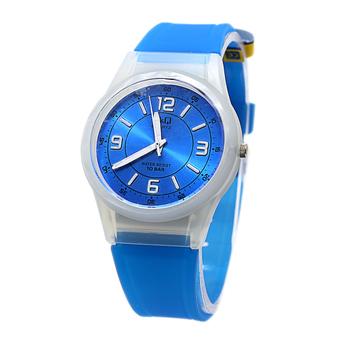 Q&Q - Jam Tangan Wanita - Biru Muda - Resin Strap - VQ50J  