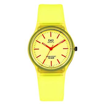 Q&Q Jam Tangan Wanita - Kuning - Karet - QQ065  