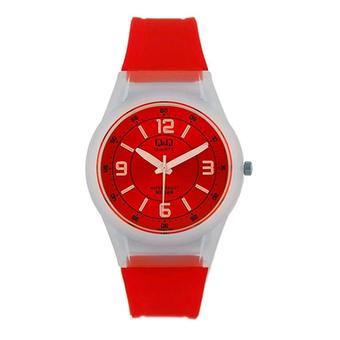 Q&Q - Jam Tangan Wanita - Merah - Resin Strap - VQ50J  