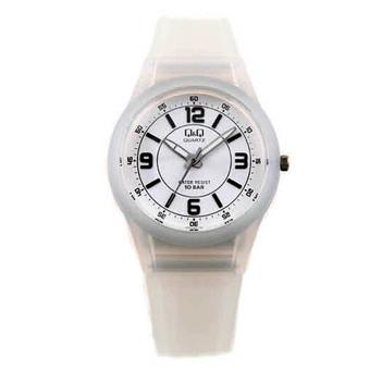 Q&Q Jam Tangan Wanita -Putih transparan - Strap Resin - VQ50J  