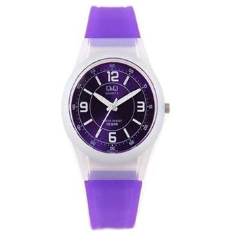 Q&Q - Jam Tangan Wanita - Rubber - Ungu - VQ50J  