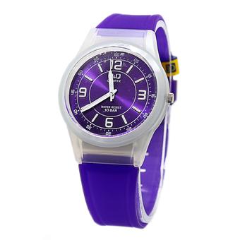 Q&Q - Jam Tangan Wanita - Ungu - Resin Strap - VQ50J  