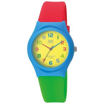 Q & Q Jam Tangan Wanita VQ86J010Y Red and Green Rainbow  