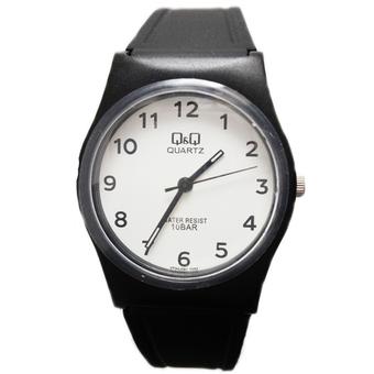 Q&Q Jam tangan wanita - VP34J061Y - Karet - Hitam  