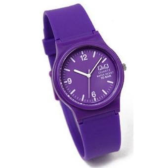 Q&Q Resin Analog Jam Tangan Wanita - Ungu - Strap Karet - VP46J016Y  